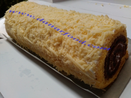 Jual Coklat Vanila Roll Cake Topping Keju